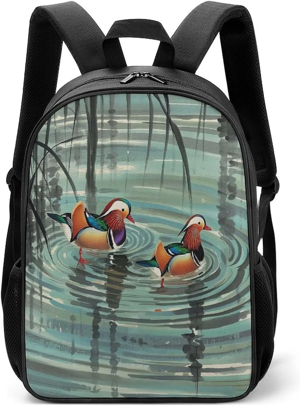 Lightweight Backpacks Cute Travel Bag Durable Chinese Style Mandarin Ducks Printing Small Travel Backpack For Women & Men