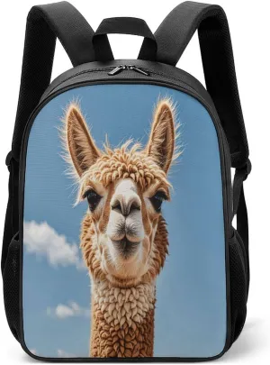 Lightweight Backpacks Cute Travel Bag Durable Cute Alpaca Printing Small Travel Backpack For Women & Men