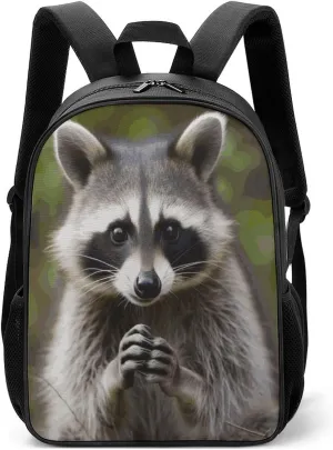 Lightweight Backpacks Cute Travel Bag Durable Cute Raccoon Printing Small Travel Backpack For Women & Men