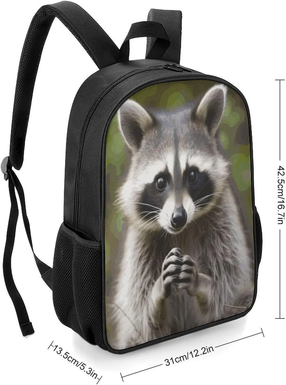 Lightweight Backpacks Cute Travel Bag Durable Cute Raccoon Printing Small Travel Backpack For Women & Men
