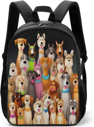 Lightweight Backpacks Cute Travel Bag Durable Dogs Printing Small Travel Backpack For Women & Men