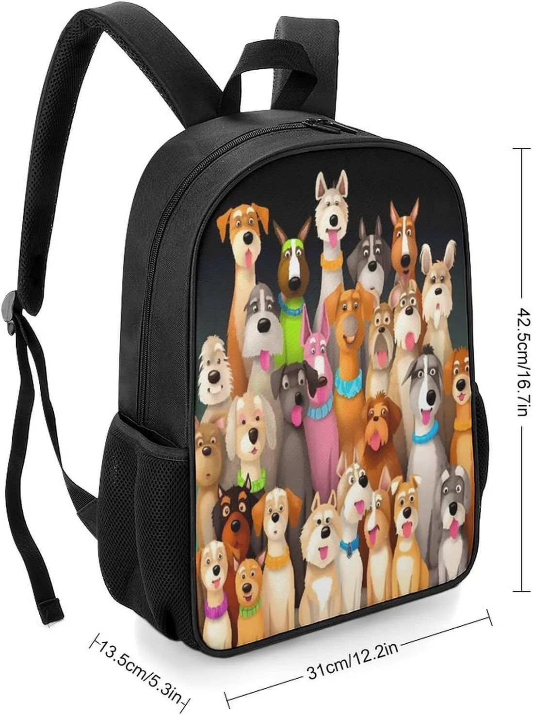 Lightweight Backpacks Cute Travel Bag Durable Dogs Printing Small Travel Backpack For Women & Men