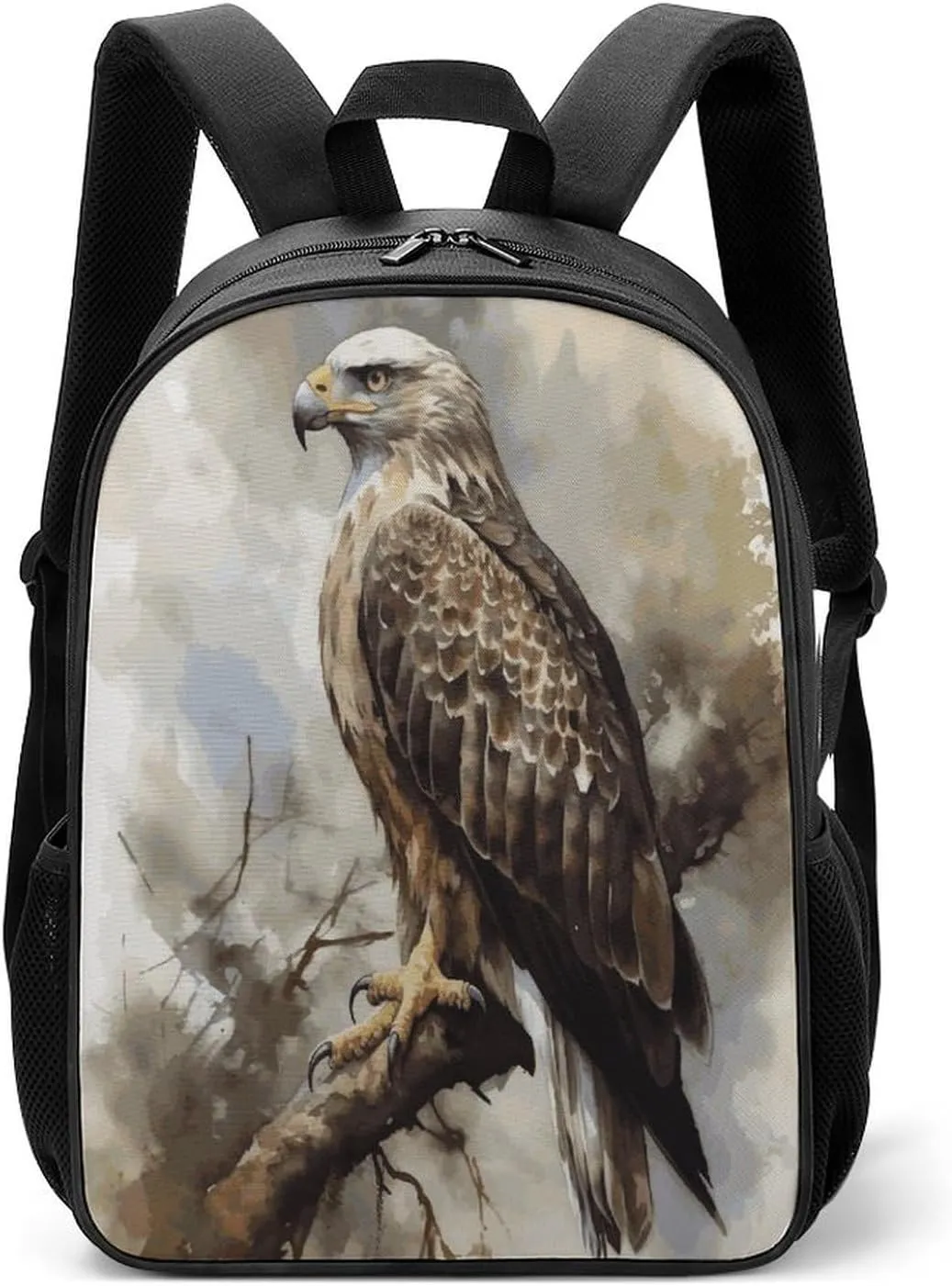 Lightweight Backpacks Cute Travel Bag Durable Hawk Sitting in The Tree Printing Small Travel Backpack For Women & Men