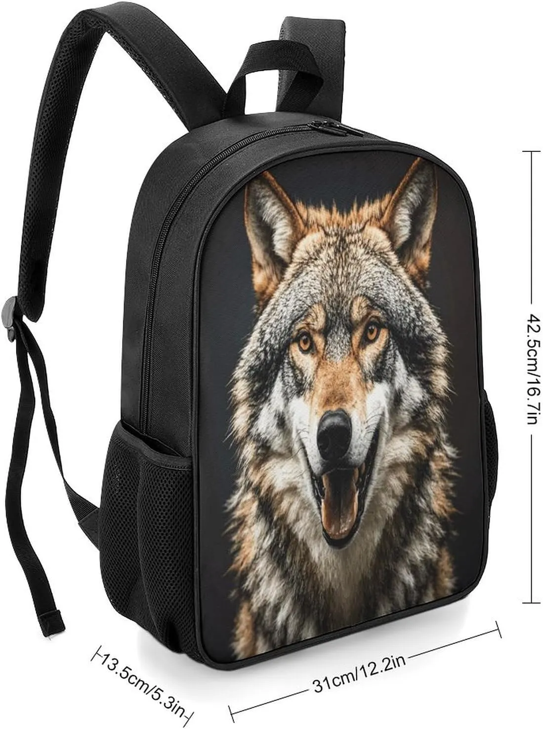 Lightweight Backpacks Cute Travel Bag Durable Hungry Like A Wolf Printing Small Travel Backpack For Women & Men