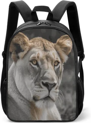 Lightweight Backpacks Cute Travel Bag Durable Lioness Printing Small Travel Backpack For Women & Men