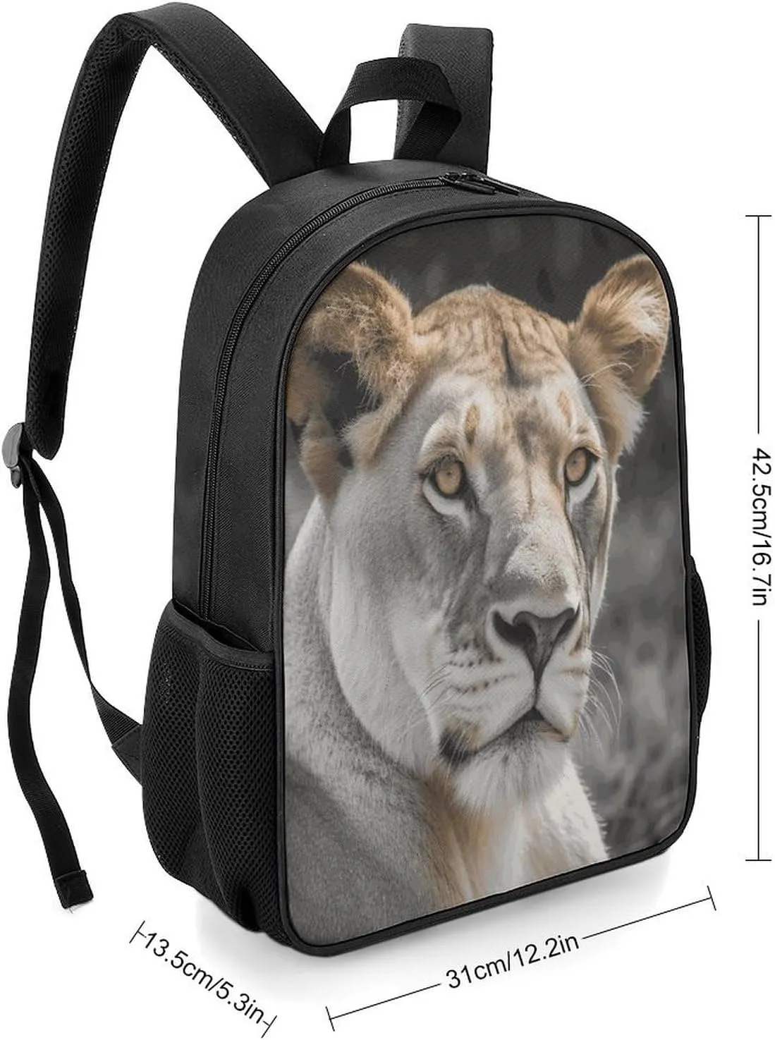 Lightweight Backpacks Cute Travel Bag Durable Lioness Printing Small Travel Backpack For Women & Men