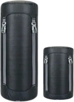 Lightweight Compression Sack,11L/18L/30L/45L/52L,Lightweight Sleeping Bag Compression Sack Great for Backpacking, Hiking and Camping,Black/Green.