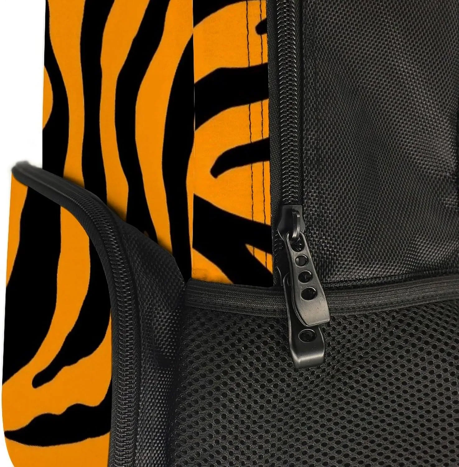 Lightweight Daypack for Camping Business Walking Cycling - Large Capacity Anti-Theft Multipurpose Bookbag, Animal Print Tiger Stripe Gym Outdoor Hiking Backpack
