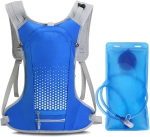 Lightweight Hiking & Running Backpack with 2L Water Bladder, Breathable and Waterproof, Adjustable for Marathons, Cycling Outdoor Sports