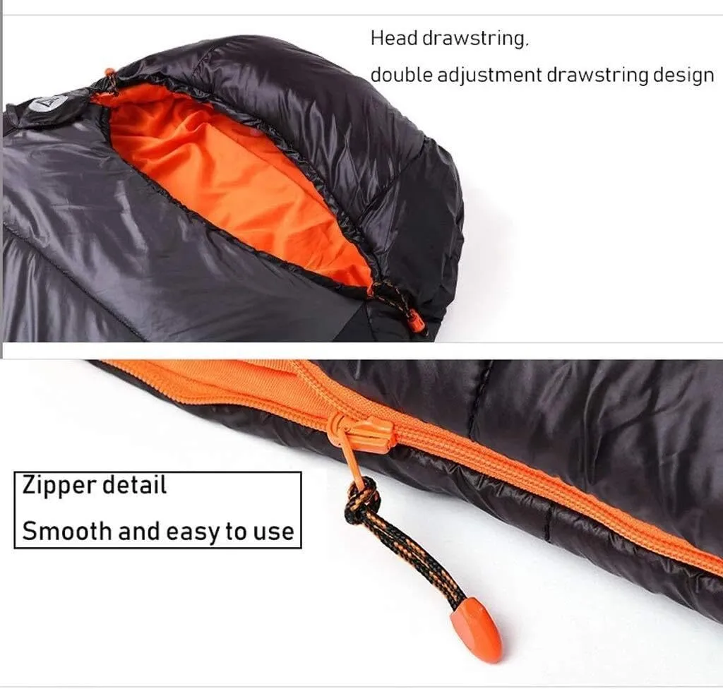 Lightweight Mummy Sleeping Bag for Adults – 3-Season Backpacking Sleeping Bag with Compression Sack for Camping & Hiking