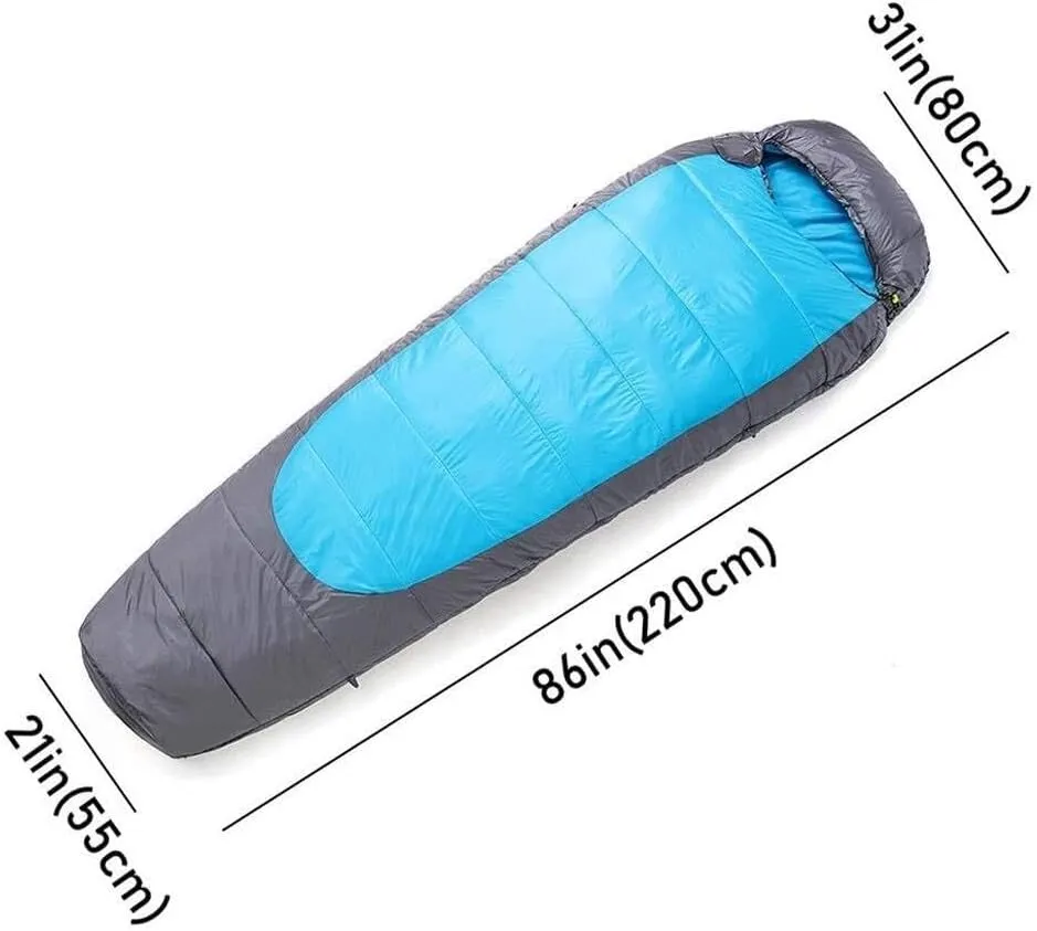 Lightweight Mummy Sleeping Bag for Adults – 3-Season Backpacking Sleeping Bag with Compression Sack for Camping & Hiking