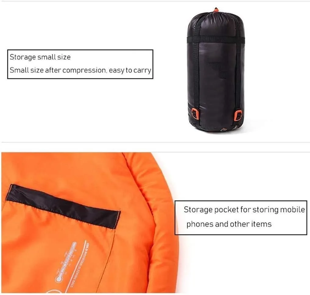 Lightweight Mummy Sleeping Bag for Adults – 3-Season Backpacking Sleeping Bag with Compression Sack for Camping & Hiking