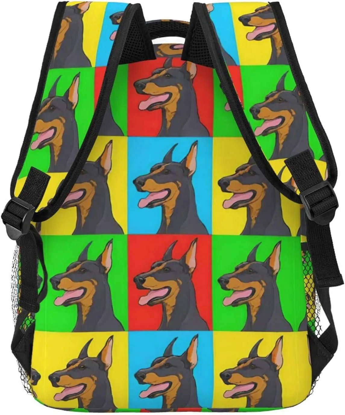 Lightweight Rucksack for Sports Travel Running - Big Capacity Multipurpose Anti-Theft Bookbag, Doberman Pinscher Dogs Art Travel and Sport Backpack Rucksack