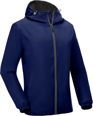 Little Donkey Andy Men’s Lightweight Breathable Windbreaker Golf Jacket UPF50  Windproof Outdoor Running Coat