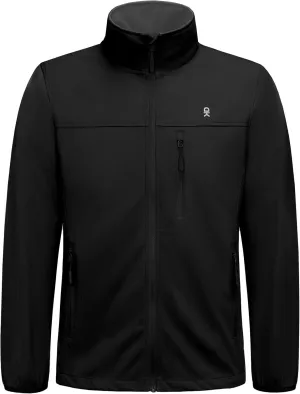 Little Donkey Andy Men's Lightweight Softshell Jacket Windbreaker for Running Travel Hiking, Windproof, Water-resistant