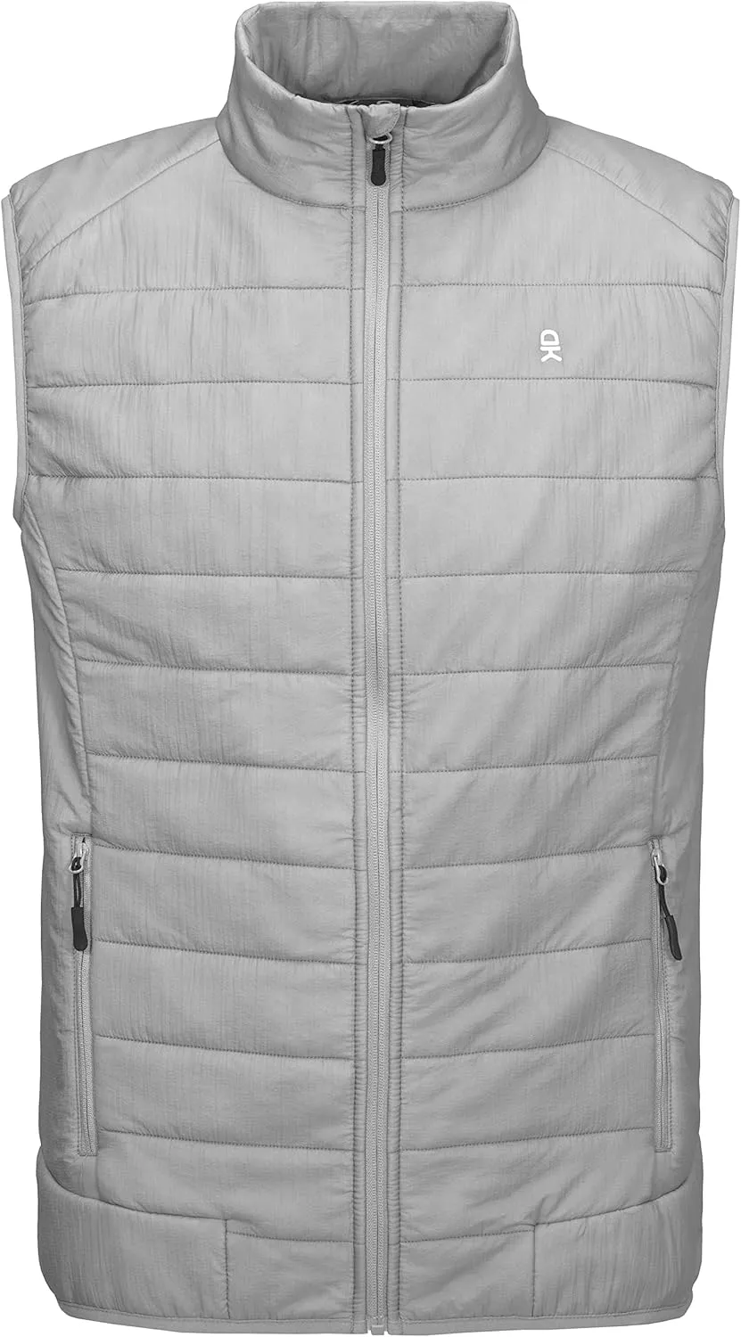Little Donkey Andy Men's Packable Lightweight Puffer Vest with Recycled Insulation for Running Golf