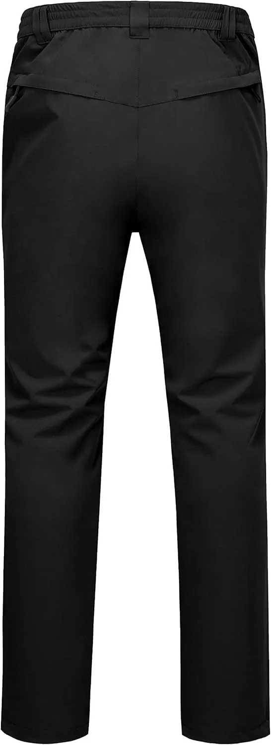 Little Donkey Andy Mens Rain Pants Waterproof Lightweight Breathable Rainproof Pants for Hiking Golf Fishing