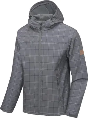 Little Donkey Andy Men’s Softshell Jacket with Removable Hood, Fleece Lined