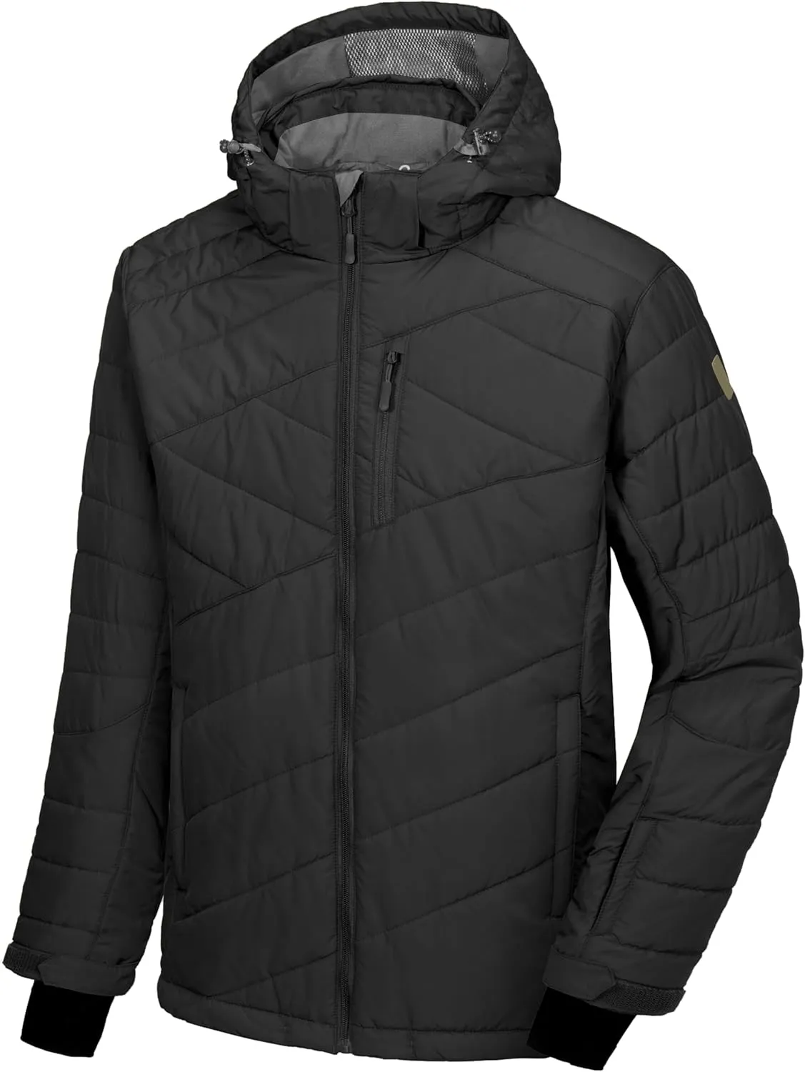Little Donkey Andy Men's Warm Ski Jacket Water Resistant Insulated Snowboarding Jacket Windproof Winter Snow Coat