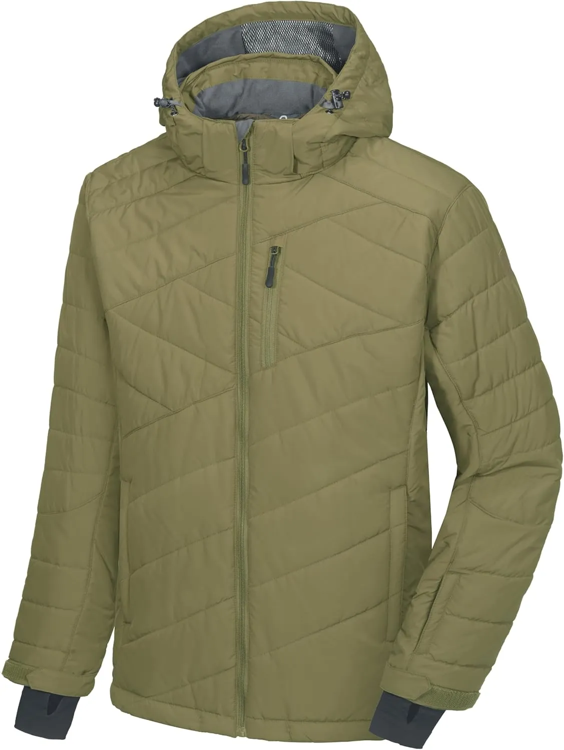 Little Donkey Andy Men's Warm Ski Jacket Water Resistant Insulated Snowboarding Jacket Windproof Winter Snow Coat