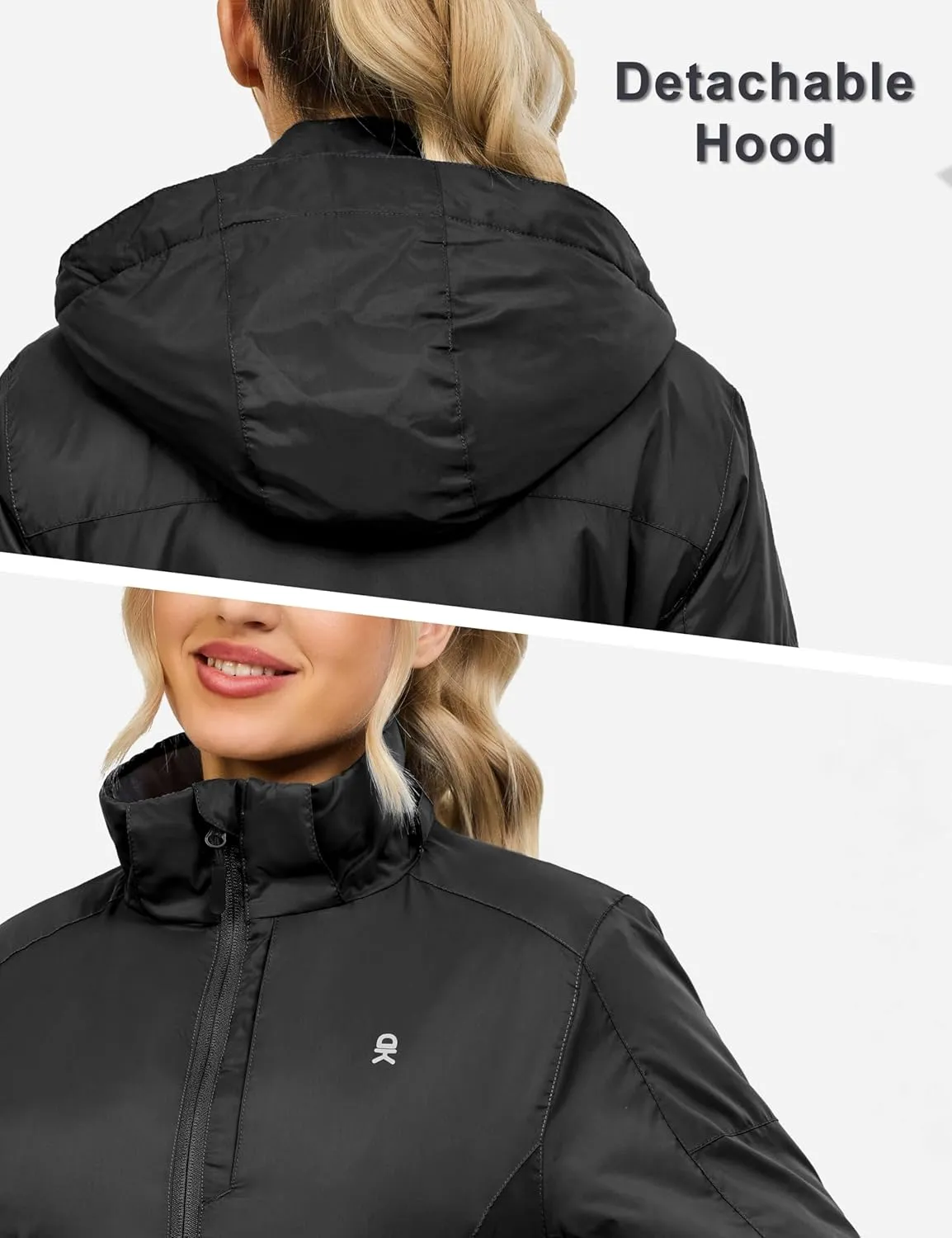 Little Donkey Andy Women's Heat Reflective Winter Warm Jackets with Hooded Water Resistant Windbreaker for Ski Snow Coat