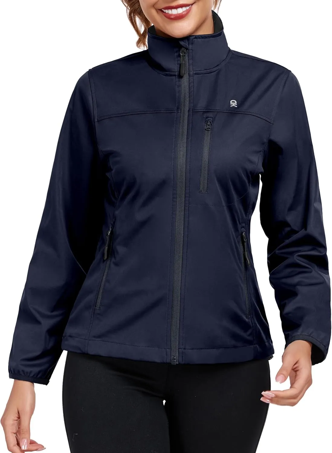 Little Donkey Andy Women's Lightweight Softshell Jacket Windbreaker for Hiking Running Golf Travel, Windproof, Waterproof