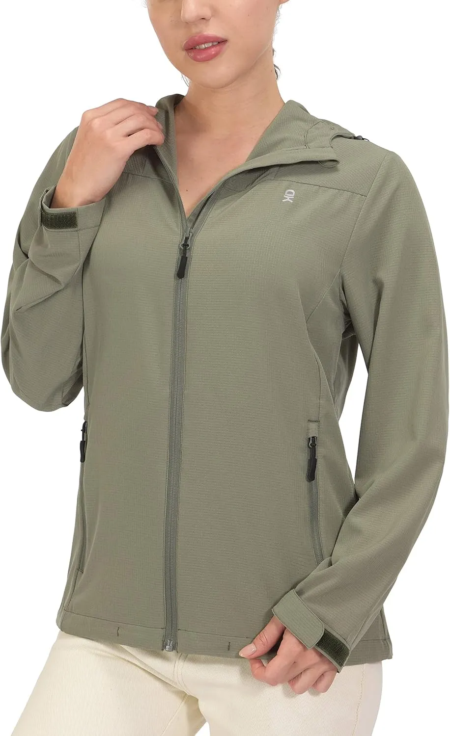 Little Donkey Andy Women's Sun Protection Hoodie Jackets Long Sleeve UPF50  Shirts Hiking Travel Camp Air Holes Full Zip