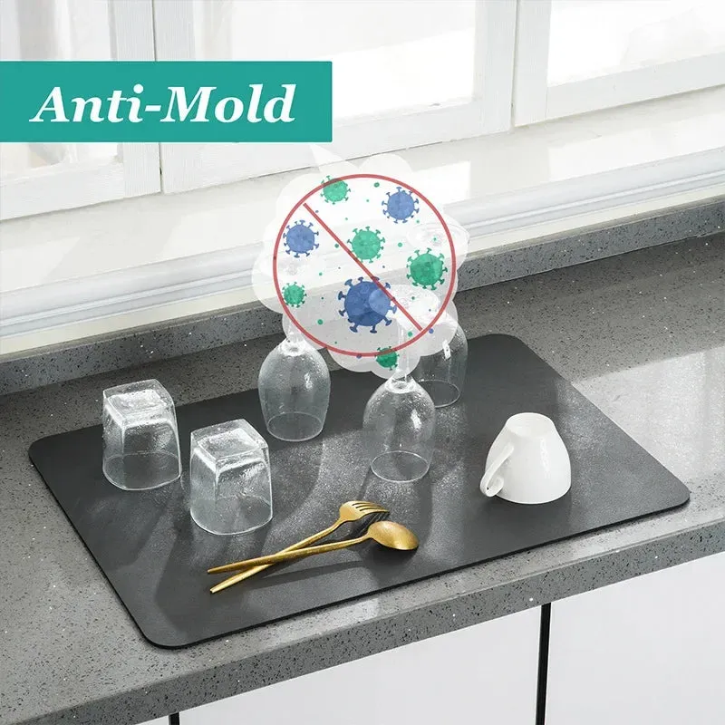 Luxora Absorbent Dish Drying Mat (30x40cm) for Clean Counters