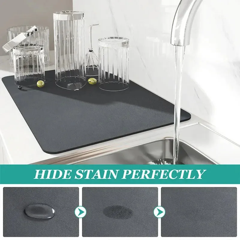 Luxora Absorbent Dish Drying Mat (30x40cm) for Clean Counters