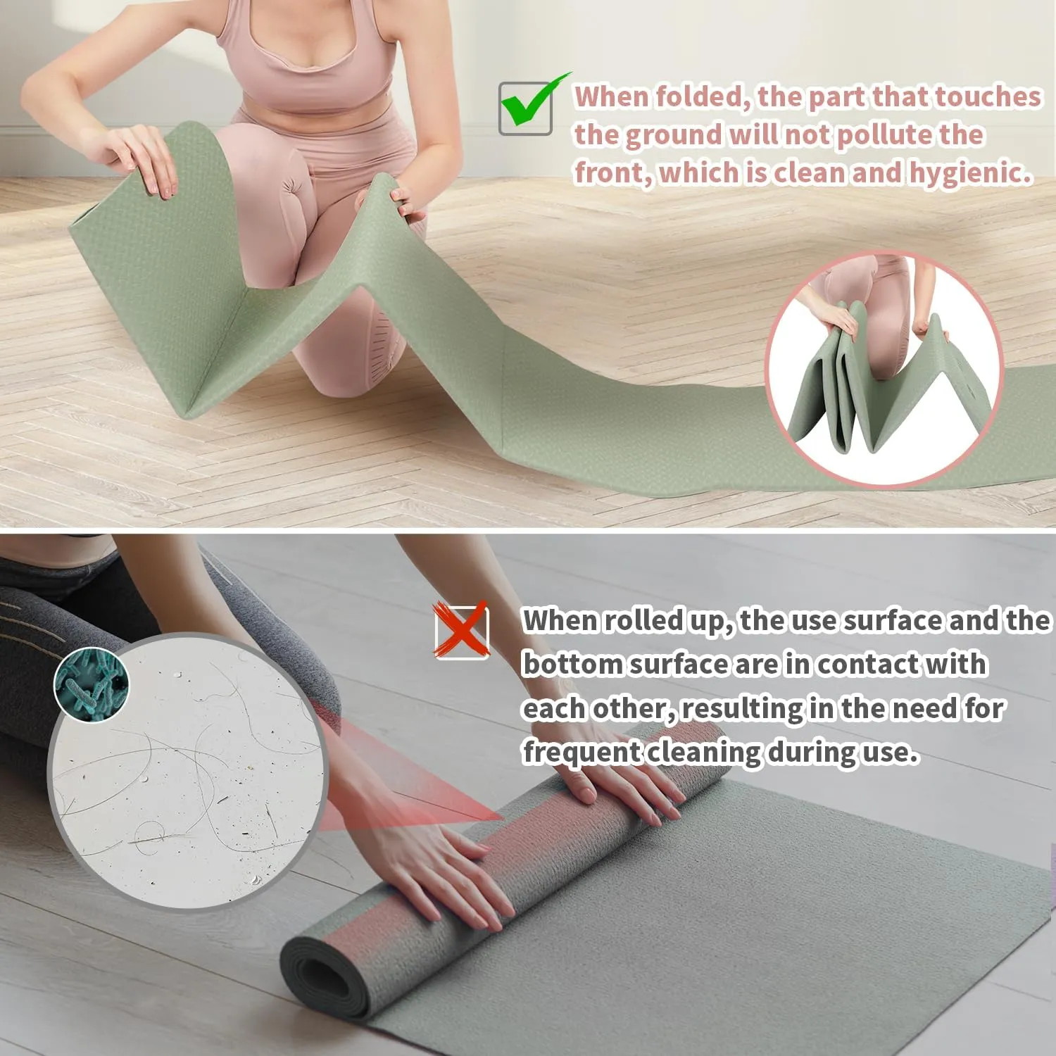 Luxora Foldable Yoga Mat for Easy Travel and Comfort