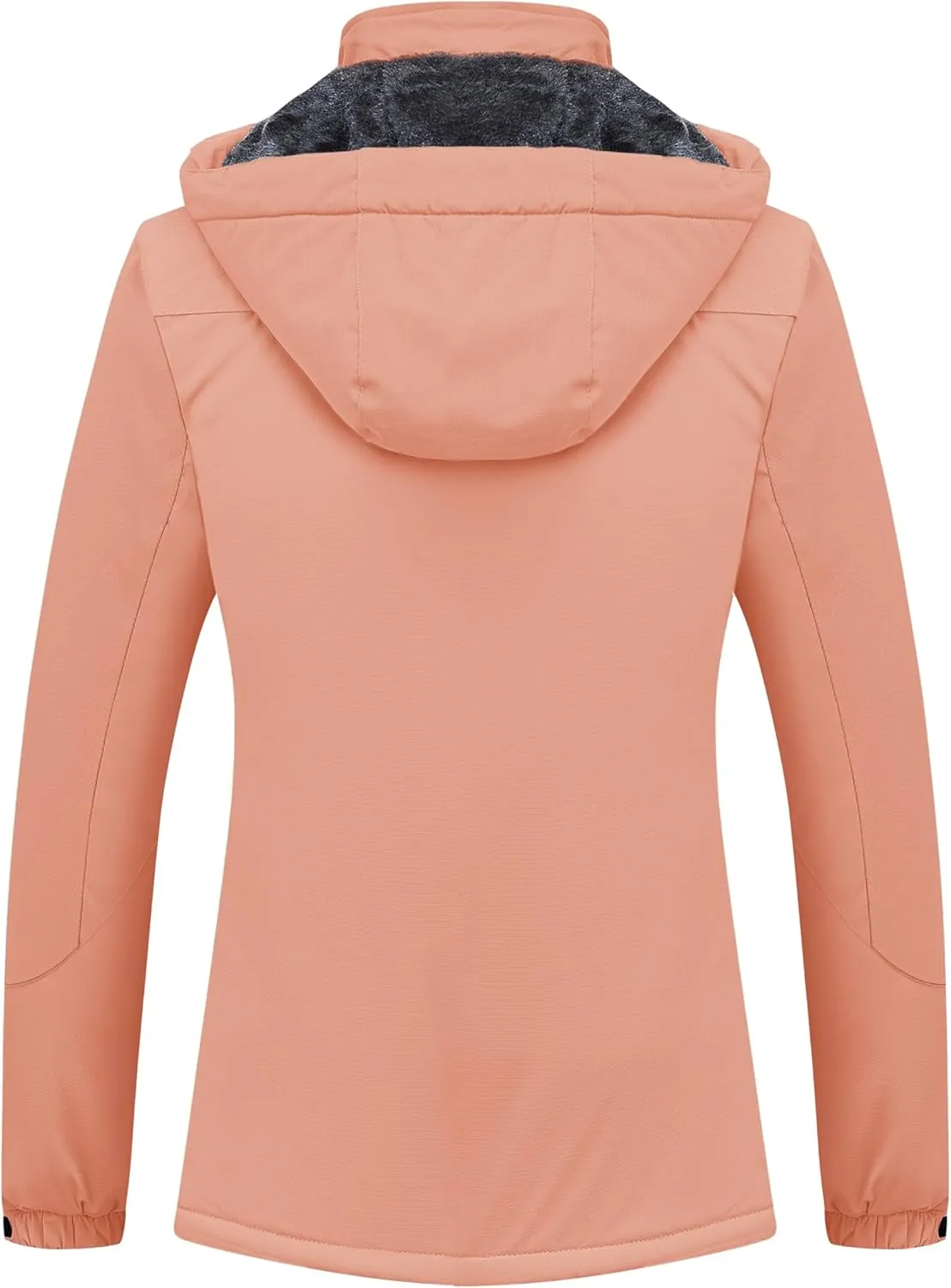 MAGCOMSEN Women's Ski Jacket Waterproof Insulated Snow Jacket Warm Windproof Winter Coats with Hood Fleece Lined Jacket