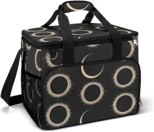 Magnificent Solar Eclipse Pattern Backpack Camping Cooler Leak Insulated Waterproof Portable Cooler Bag with Handle Shoulder Strap