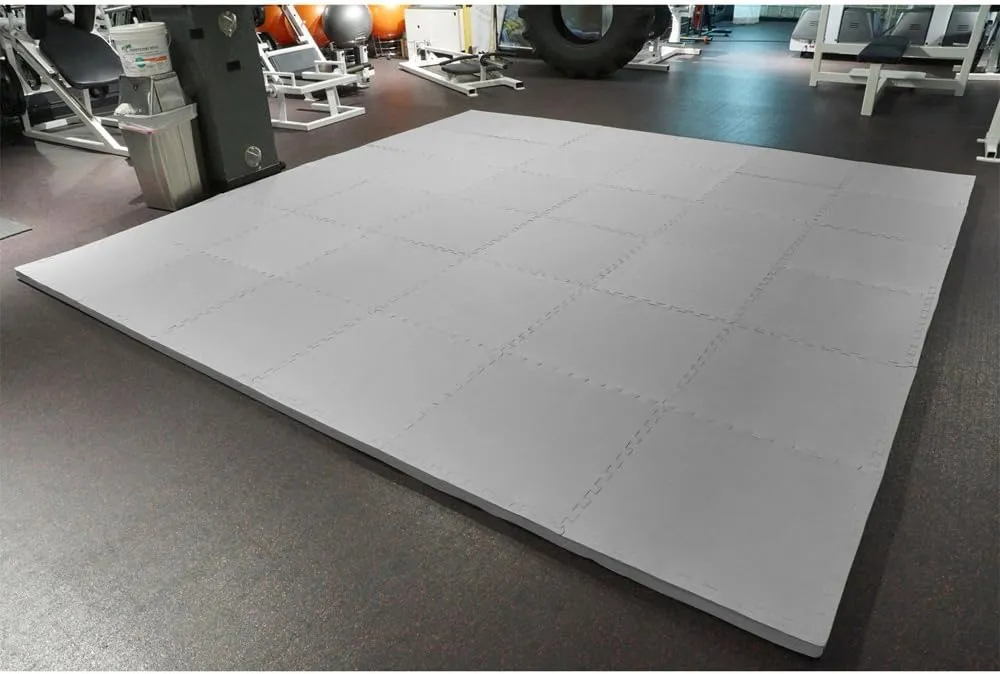 Meister X-THICK 1.5" Interlocking EVA Foam Mats - 2X Cushion for Wrestling, MMA Takedowns & Gymnastics - 2'x2' Tiles
