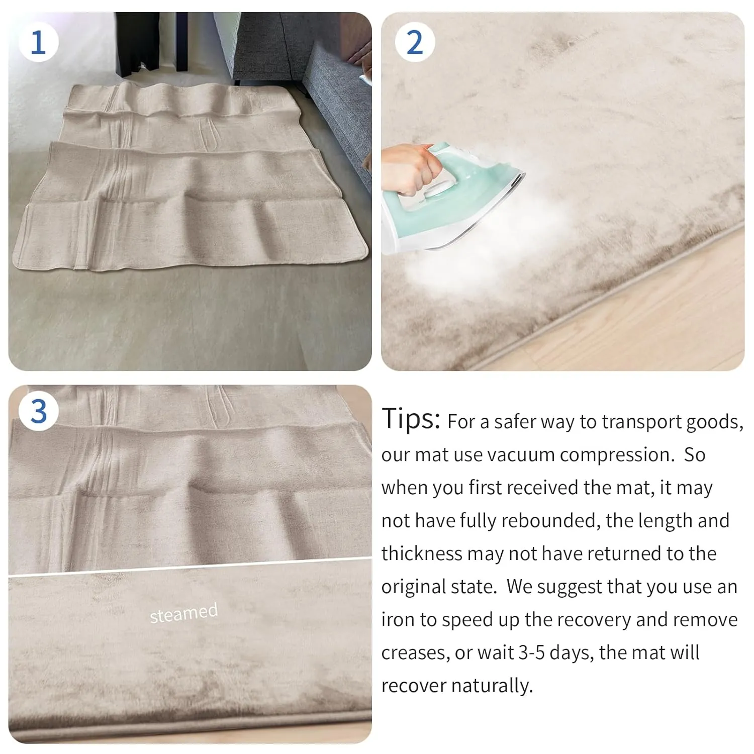 Memory Foam Baby Play Mat for Playpen,Thick&Large Crawling Mat for Floor,Soft Velvet Tummy Time for Kids,Toddlers,Infants,Non Slip Baby Floor Play Rug for Nursery&Playroom (39"×59"×0.8",Beige)
