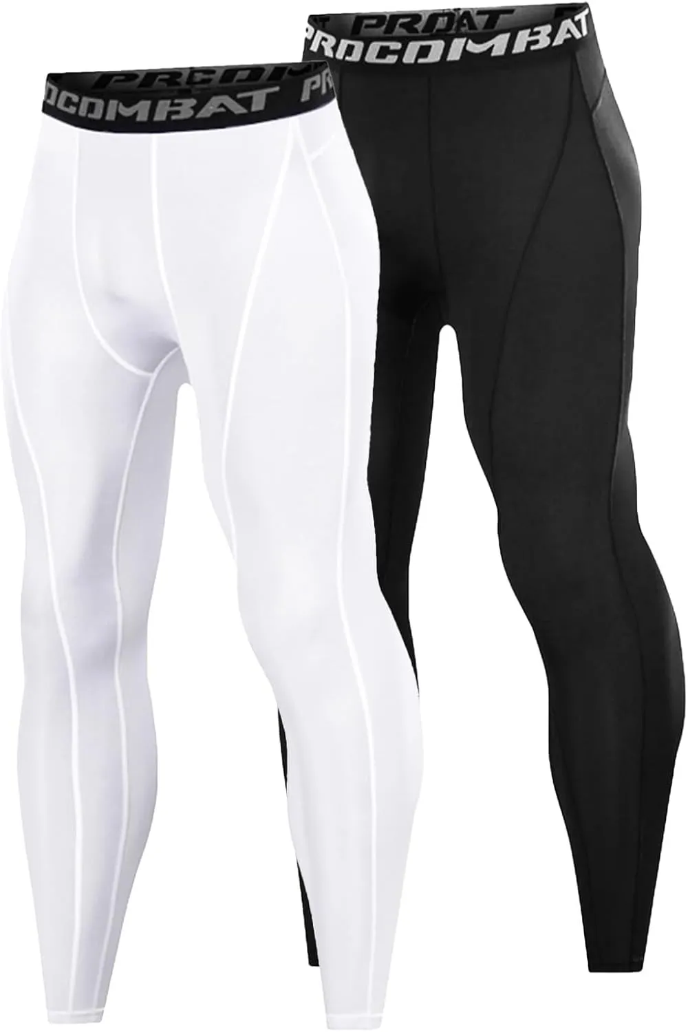 Men’s Compression Pants, Leggings Running Tights Workout Base Layer for Basketball Sports Athletic Gym Soccer