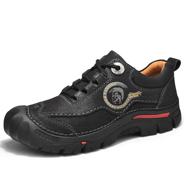 Men's Hiking Shoes – Ergonomic Leather Outdoor Footwear for Adventure Trails