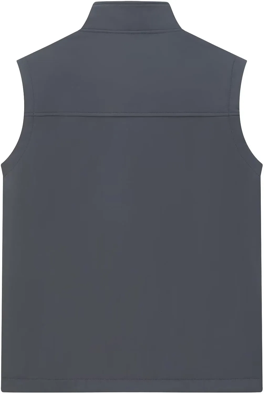 Men's Lightweight Softshell Vest Outerwear Windproof Puffer Sleeveless Jacket for Golf Running