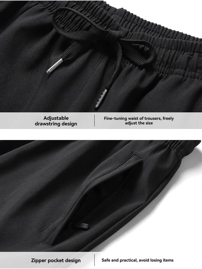 Men's Outdoor Waterproof Jacket and Pants Set Windproof Lightweight Hiking Tracksuit for Camping and Travel