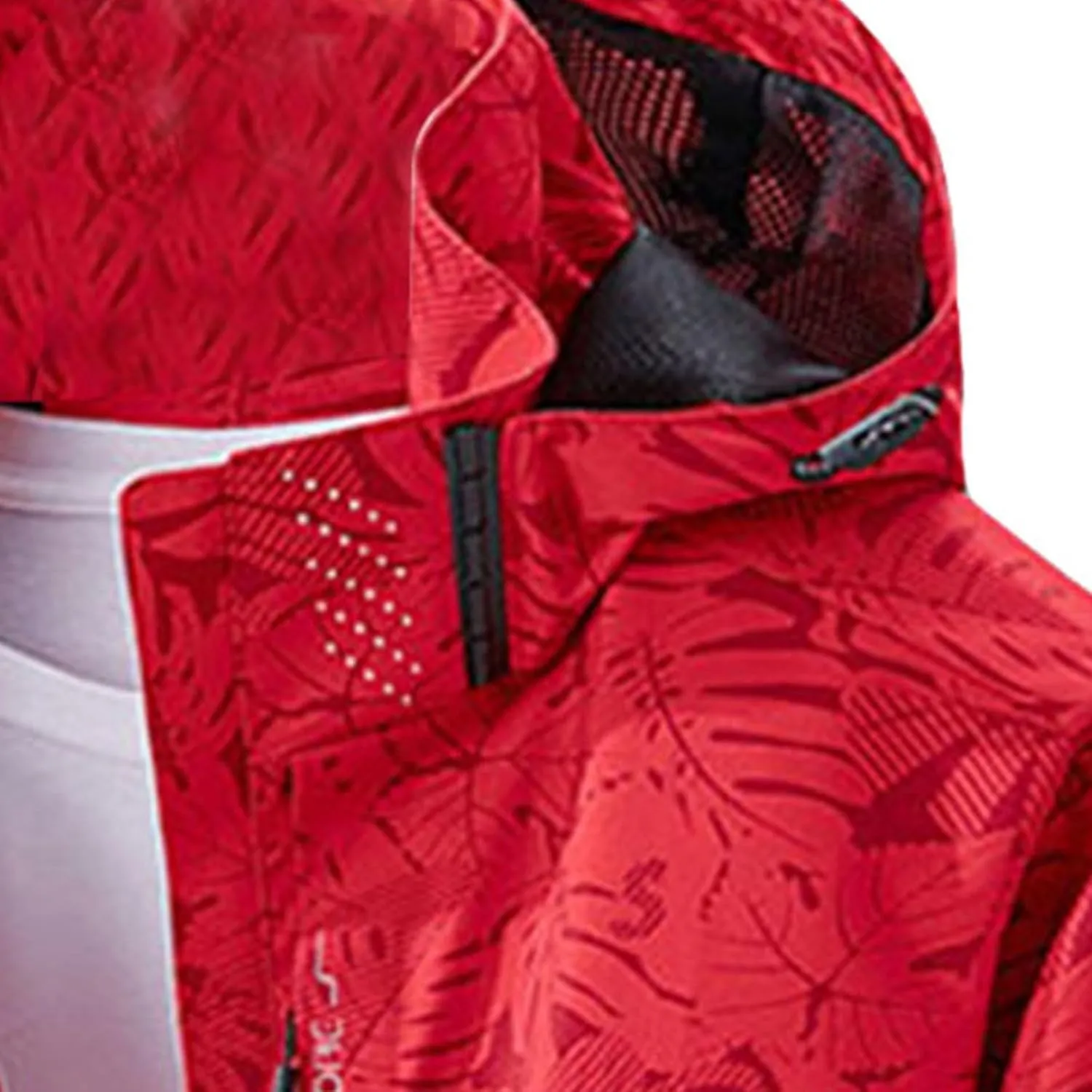 Mens Raincoat Hooded Long Sleeve Zipper with Pocket Outdoor Rain Jacket Waterproof Soft Windbreaker for Hiking Travel