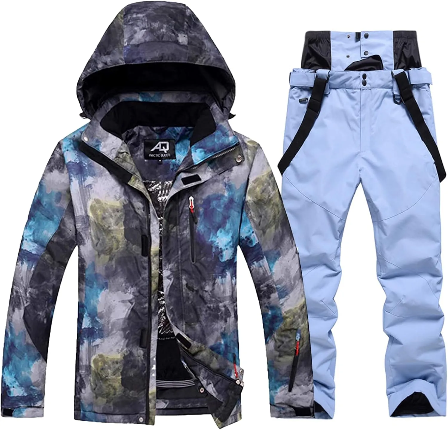 Mens Ski Jacket and Pants Set Waterproof Snow Suit Mountain Windproof Snowboard Jacket Winter Outdoor Ski Suit