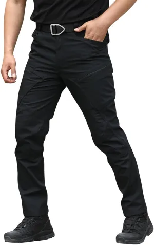Mens Tactical Pants Hunting Camo Stretch Pant Waterproof Cargo Moisture Wicking Pants with Pockets