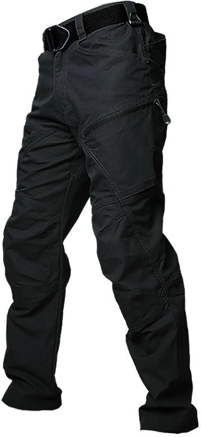 Mens Tactical Pants Hunting Camo Stretch Pant Waterproof Cargo Moisture Wicking Pants with Pockets