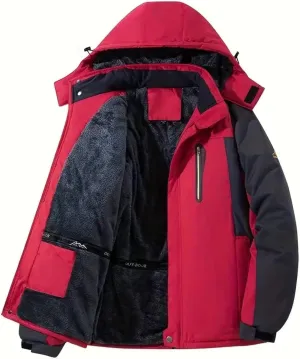 Men's Winter Coats Water Resistant Ski Snowboarding Jacket Warm Mountain Windbreaker Hooded Raincoats for Outdoor