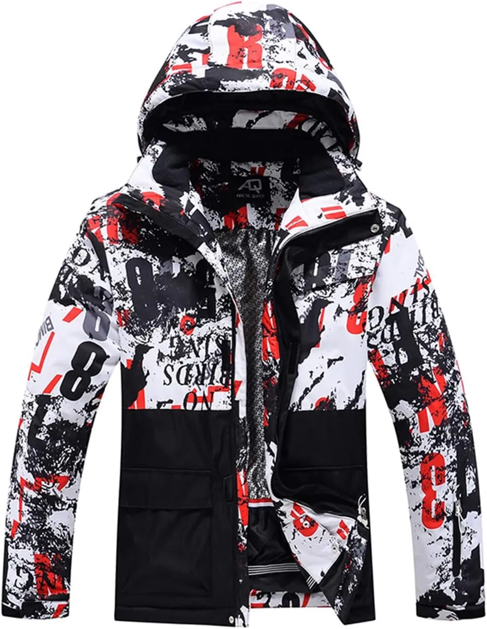 Mens Winter Ski Suit Two Piece Snow Suit Waterproof Ski Jacket and Pants Set Outdoor Snowboard Jacket