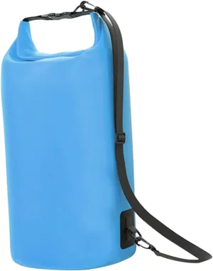 MERRYHAPY 20l Waterproof Bucket Bag for Outdoor Sports Rafting Floating Life-saving Pvc Dry Bag Strap