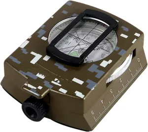 Metal, Glass Compass Survival Hiking Outdoor Camping Equipment Geological Compass Compact，Provide Accurate Direction Assistance, Easy to Carry