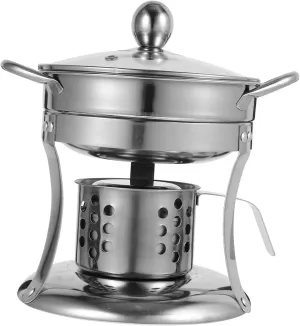 Metal Stove Camping Cooking Gear Alcohol Heater for BBQ Picnic and Soup Cooking