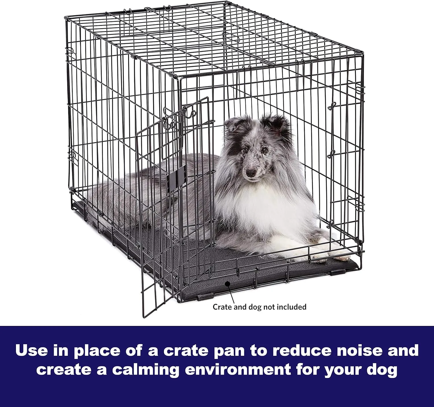 MidWest Homes for Pets Cushioned Dog Crate Mate, 36 inch Black