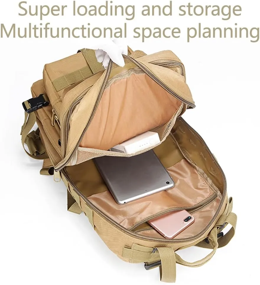 Military Tactical Backpack 3 Day Assault Pack Army Molle Bag Backpacks Rucksack 35L (Jungle Camouflage)