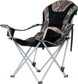 Ming's Mark 36030 Foldable Reclining Camp Chair - Black / Camo